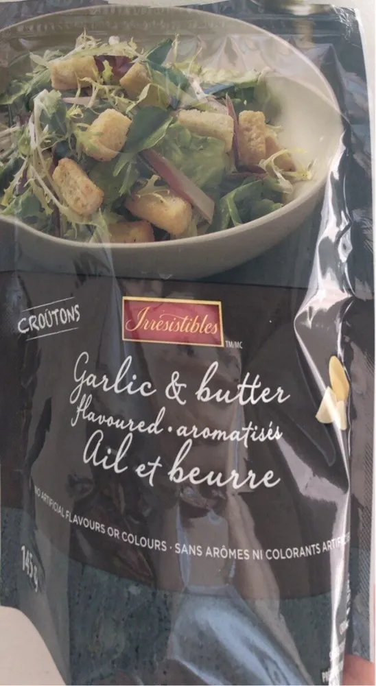 Croûtons aromatisés ail et beurre
