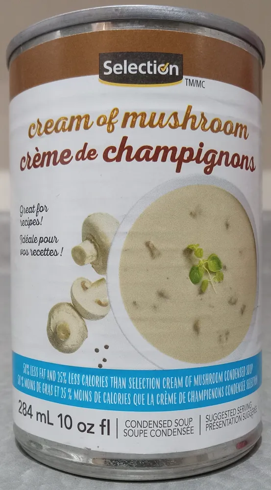 Reduced Fat Cream of Mushroom Condensed Soup