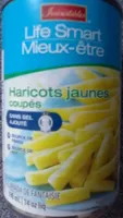 Haricots jaune coupes sans sel