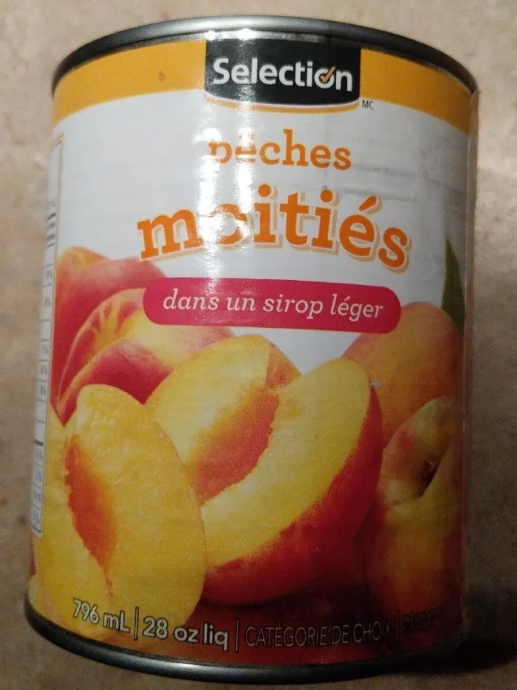 Moitiés de pêches