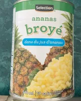 Ananas broyé dans le jus dananas
