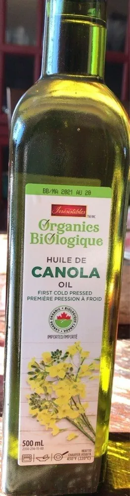 Organic canola oil - Huile de canola biologique