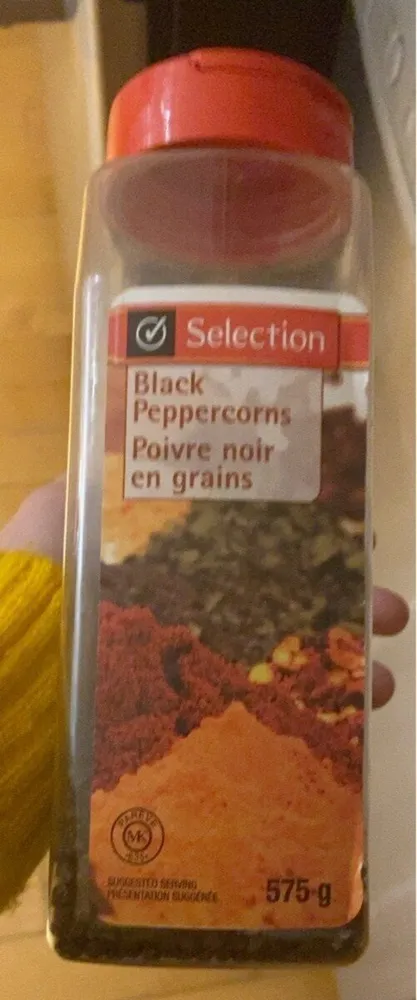 Poivre noir en grains
