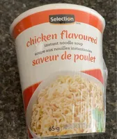 Soupe au nouilles instantanées saveur de poulet