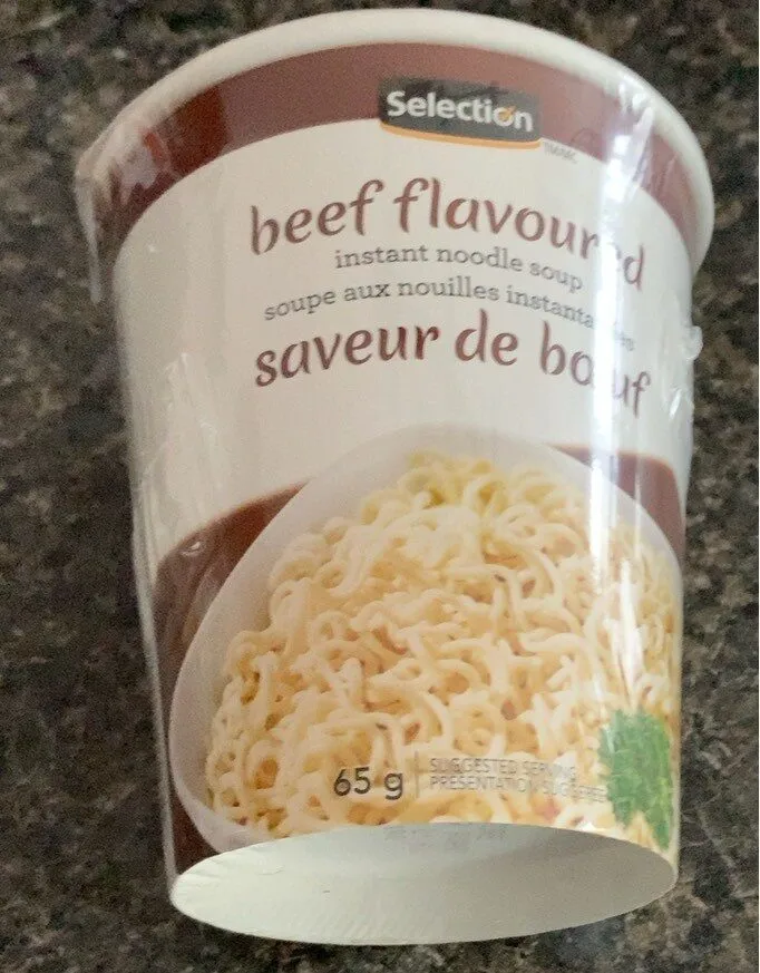 Soupe au nouille instantanées saveur de boeuf