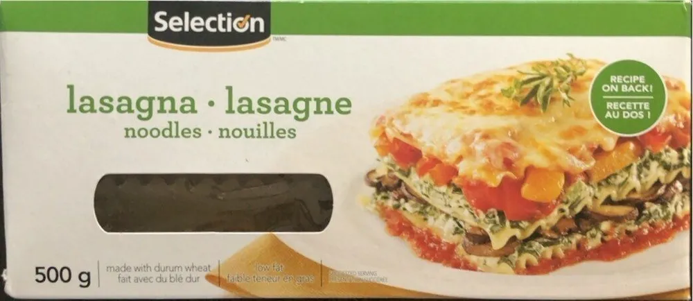 Lasagna - lasagne noodles - nouilles