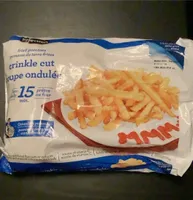 Fried potatoes crinkle cut