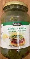green verte seeetened relish sucrée