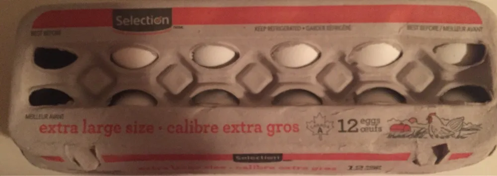 Oeufs calibre extra gros