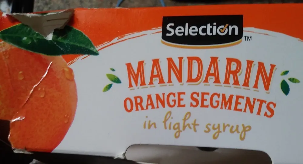 Section de mandarines