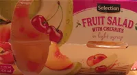 Fruit salad with cherries