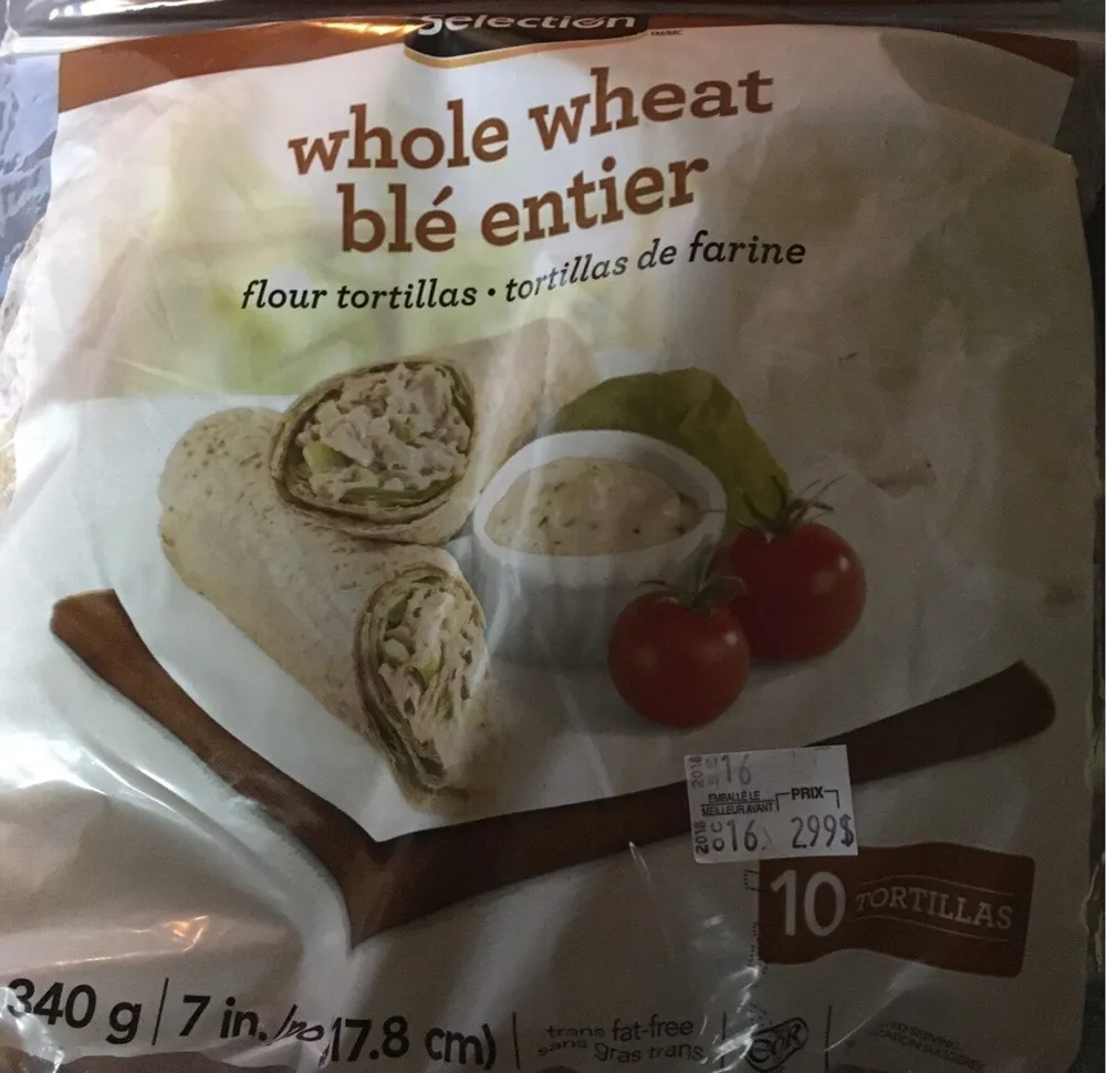 Whole Wheat Flour Tortillas