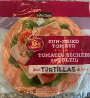Tortillas de farine tomates séchées au soleil