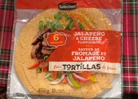 Jalapeño & cheese flour tortilla