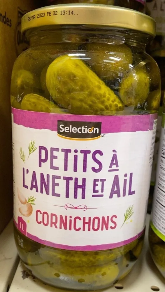 Cornichon à l’aneth et ail