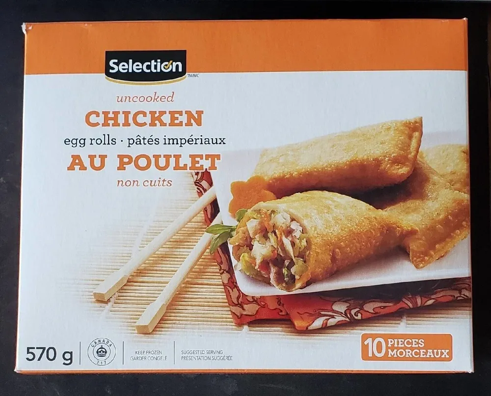 pâtés impériaux au poulet