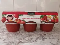 Collation aux fruits pommes et fraises