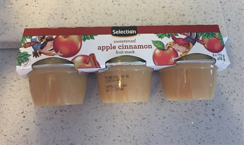 Sweetened Apple Cinnamon apple sause