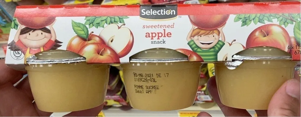 Collation pomme sucrée