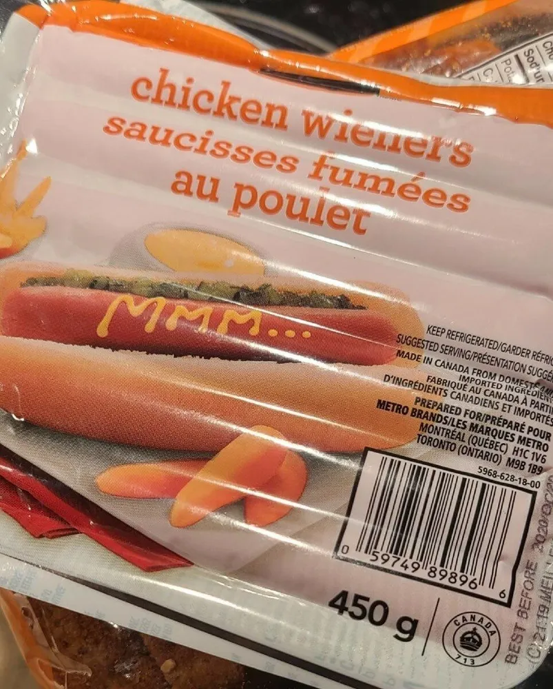 Saucisse fumées au poulet