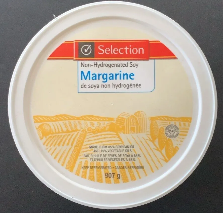 Margarine de soya non hydrogénée
