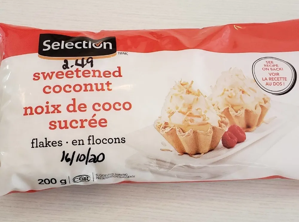 Noix de coco sucrée