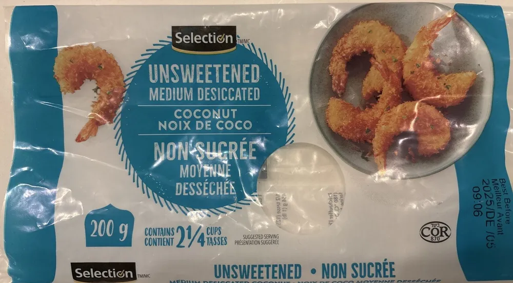 Noix de coco non sucrée