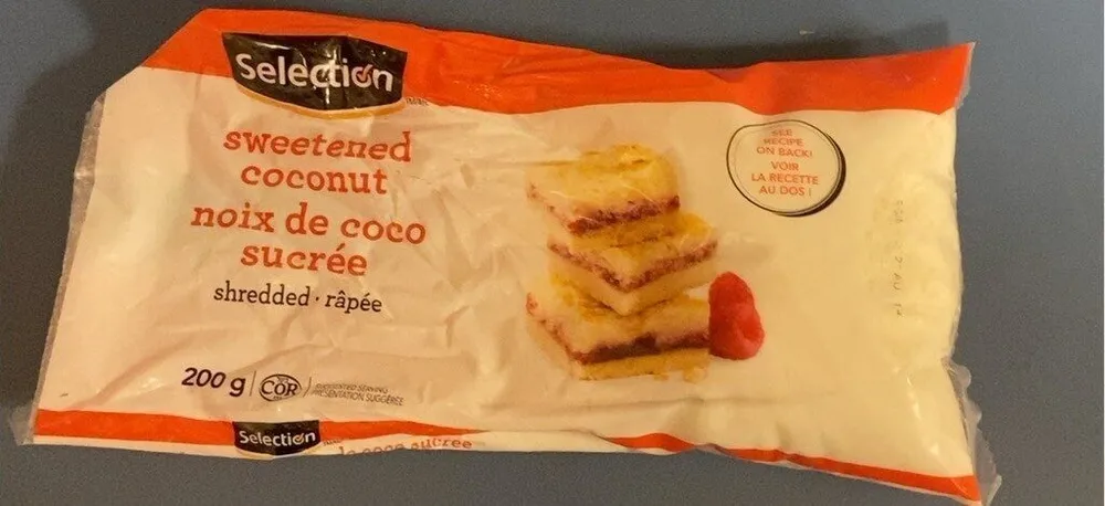 Noix de coco sucrée