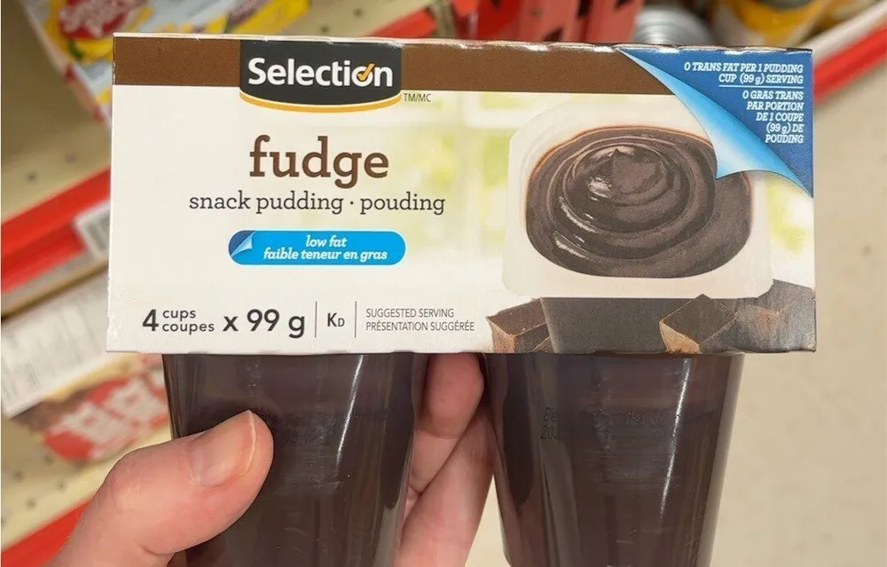 Fudge snack pudding