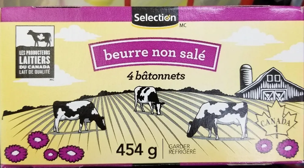 Sélection Beurre non salé