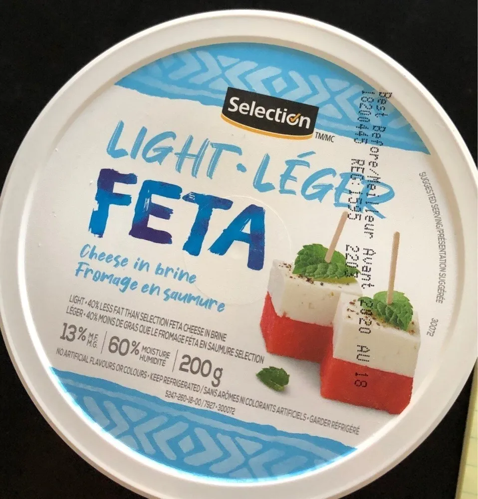 Light & Lighter Feta Cheese in brine