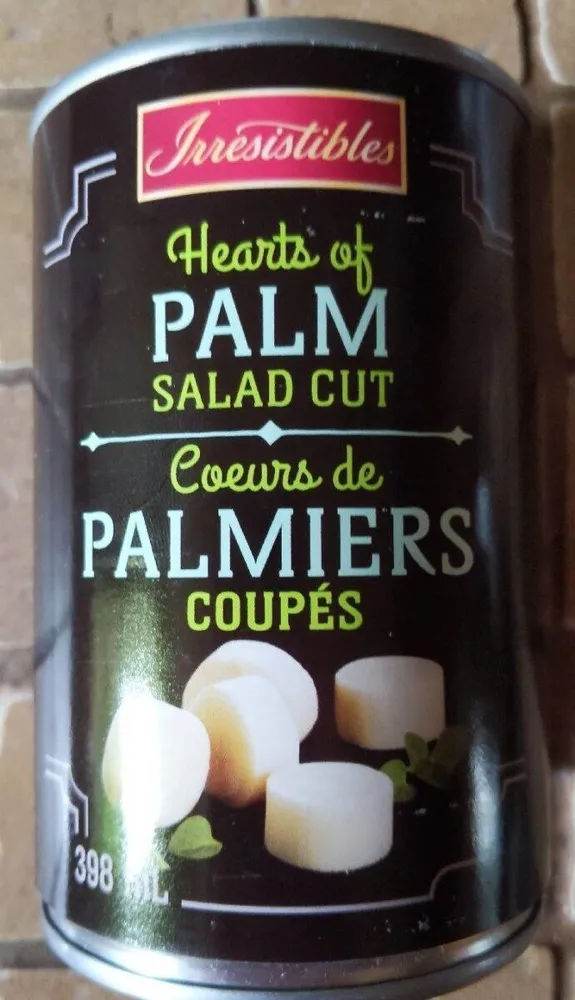 Cœurs de palmiers coupés