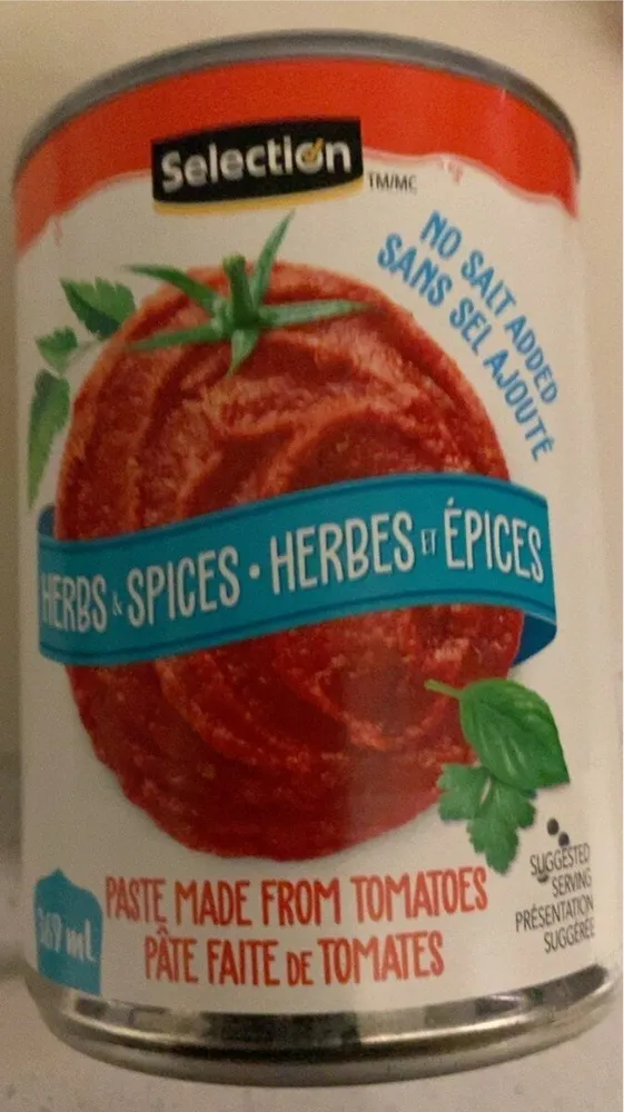 Pate faite de tomate herbes epices
