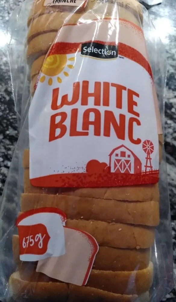 White sliced bread