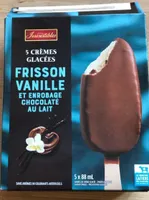 Frisson vanille et enrobage chocolat au lait