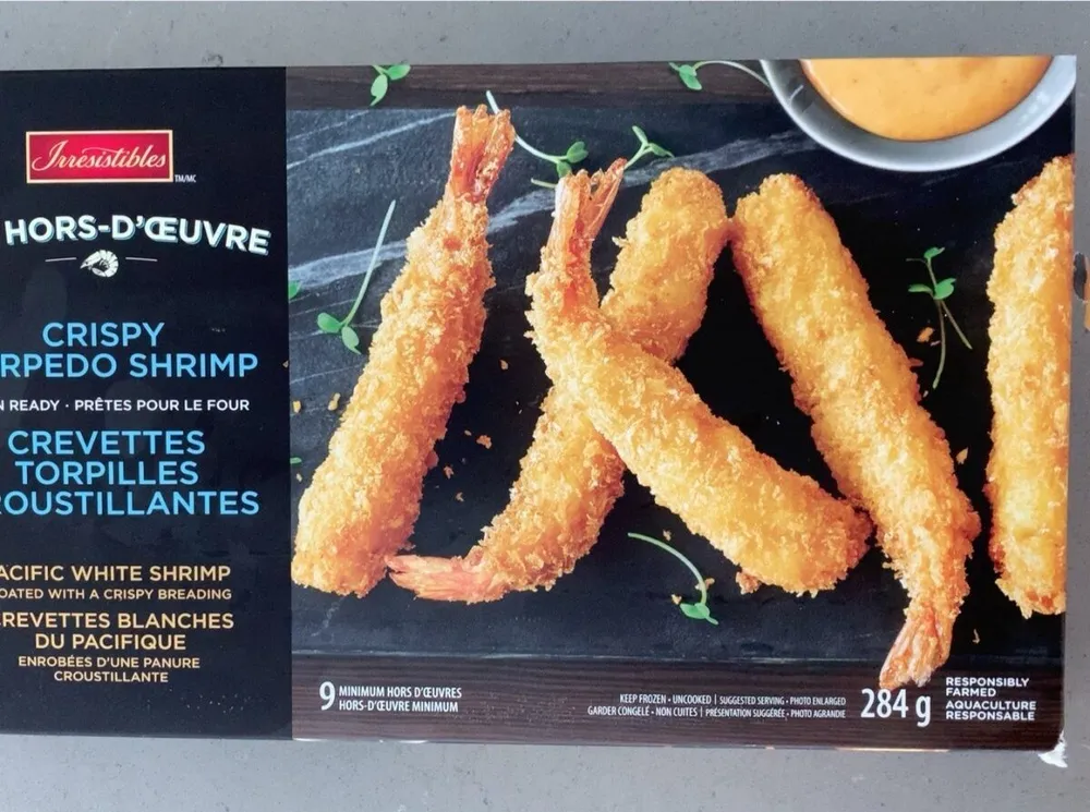 Crevettes torpilles croustillantes