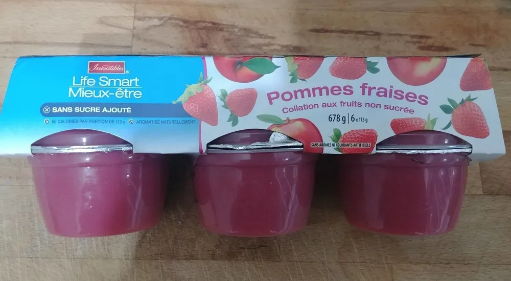 Compote pomme fraise