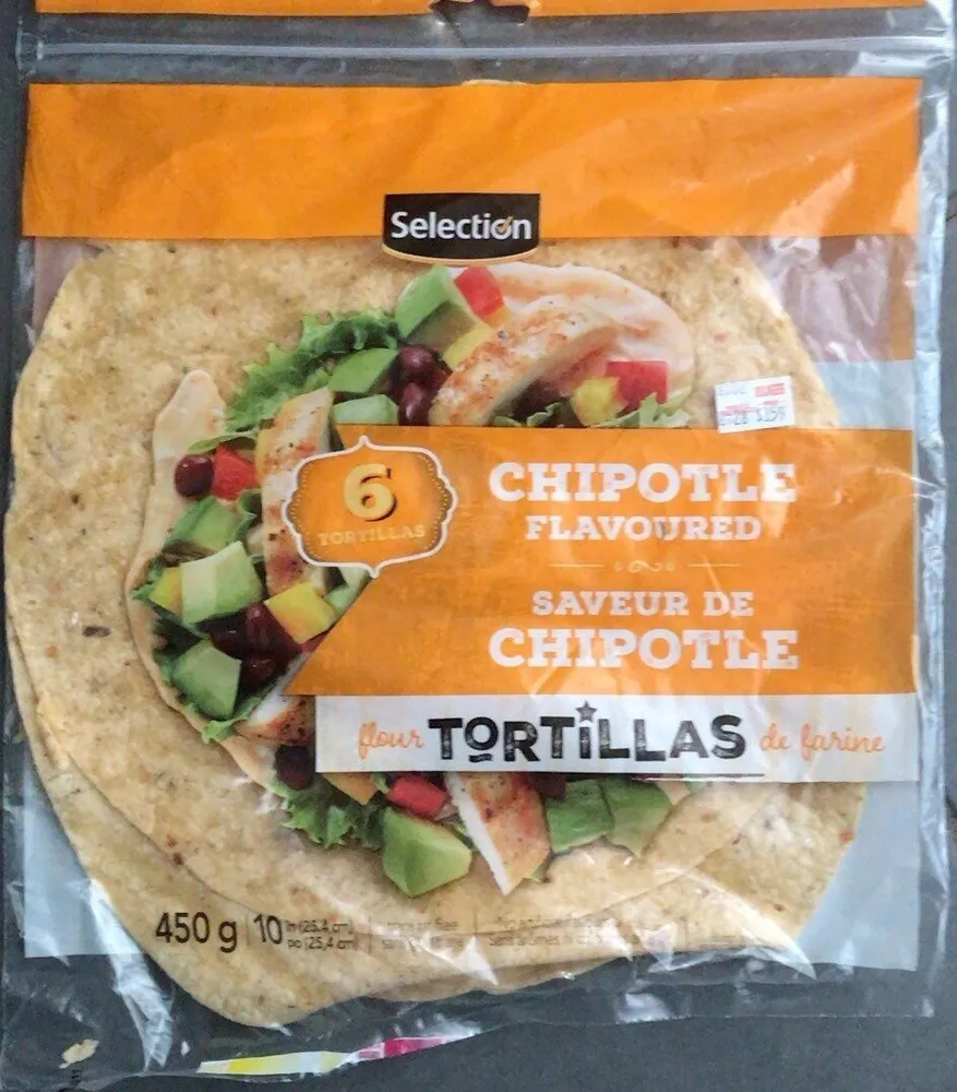 Tortiallas chipotle flavoured