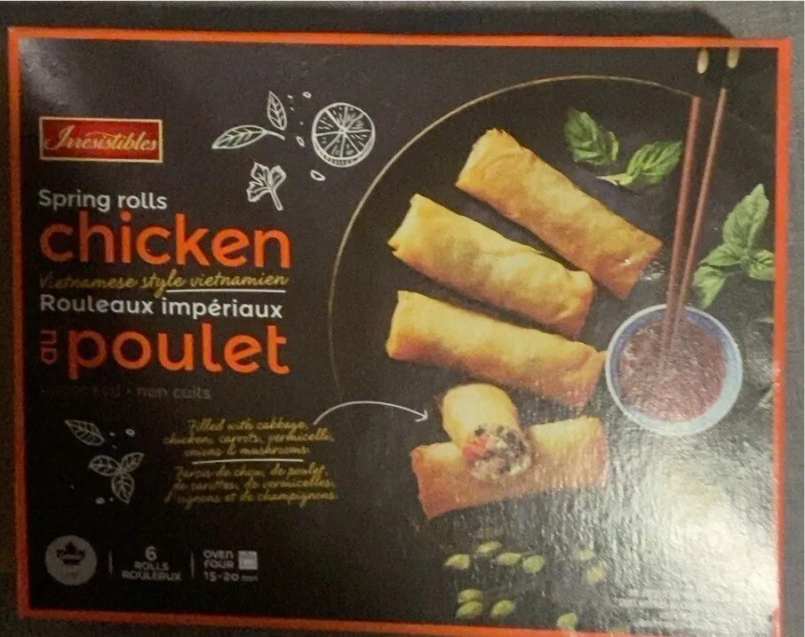 Rouleaux impériaux au poulet