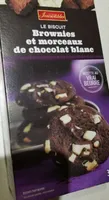 Brownies et morceaux de chocolat blanc