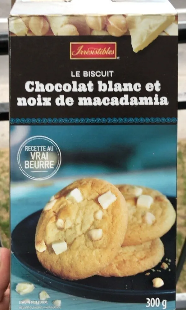 Le biscuit chocolat blanc et noix de macadam