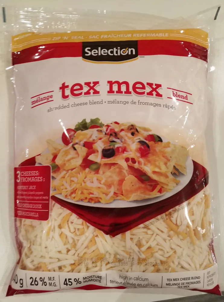 Mélange de fromages râpés tex mex