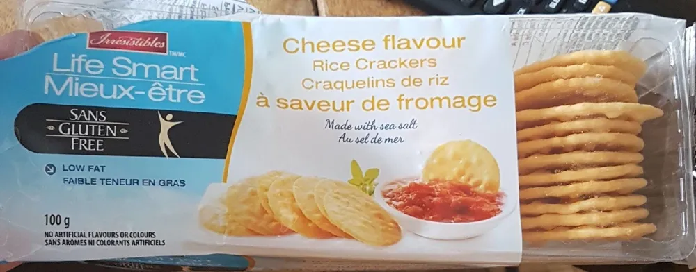Craquelins de riz saveur fromage