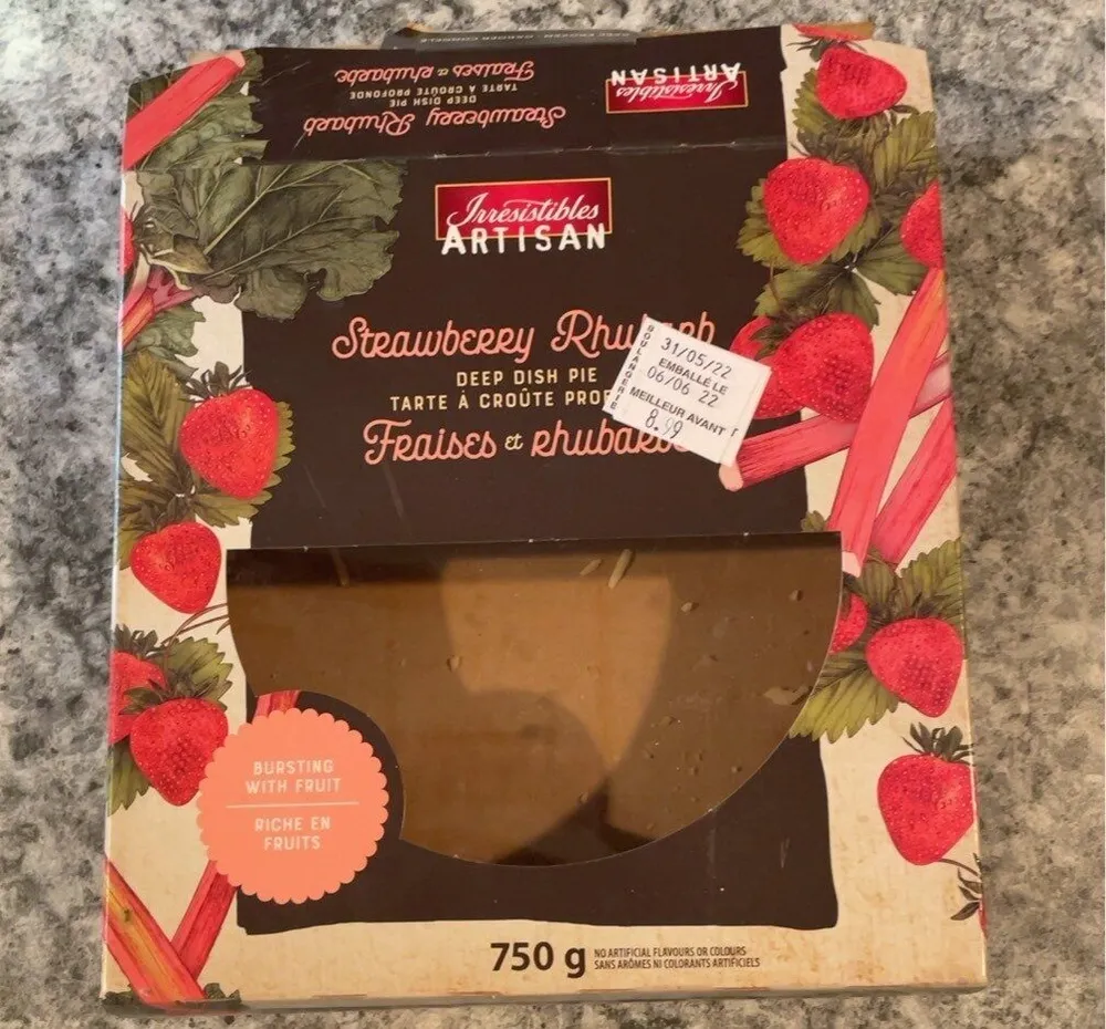Tarte fraise et rhubarbe