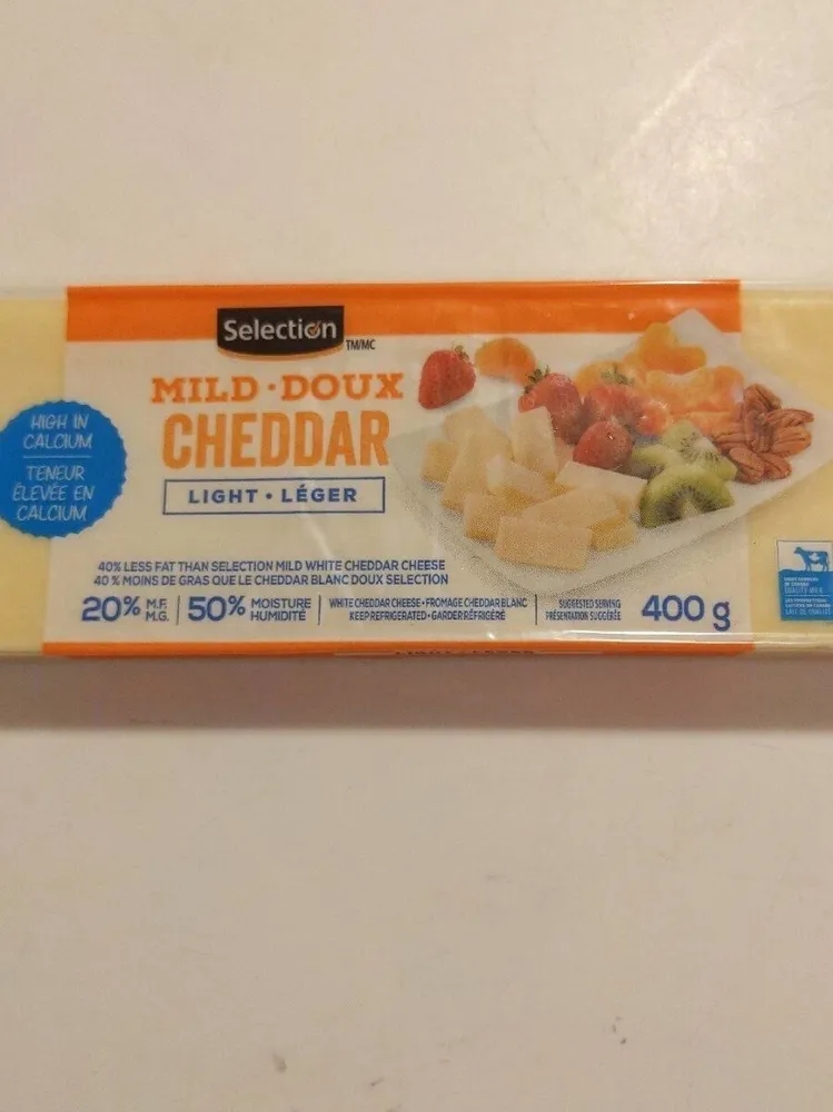 Cheddar doux léger
