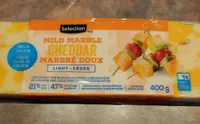 Cheddar marbré doux léger