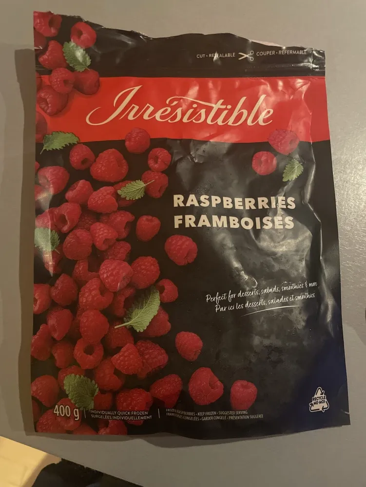 Framboises congelées