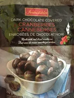 Cranberries Enrobées de chocolat noir