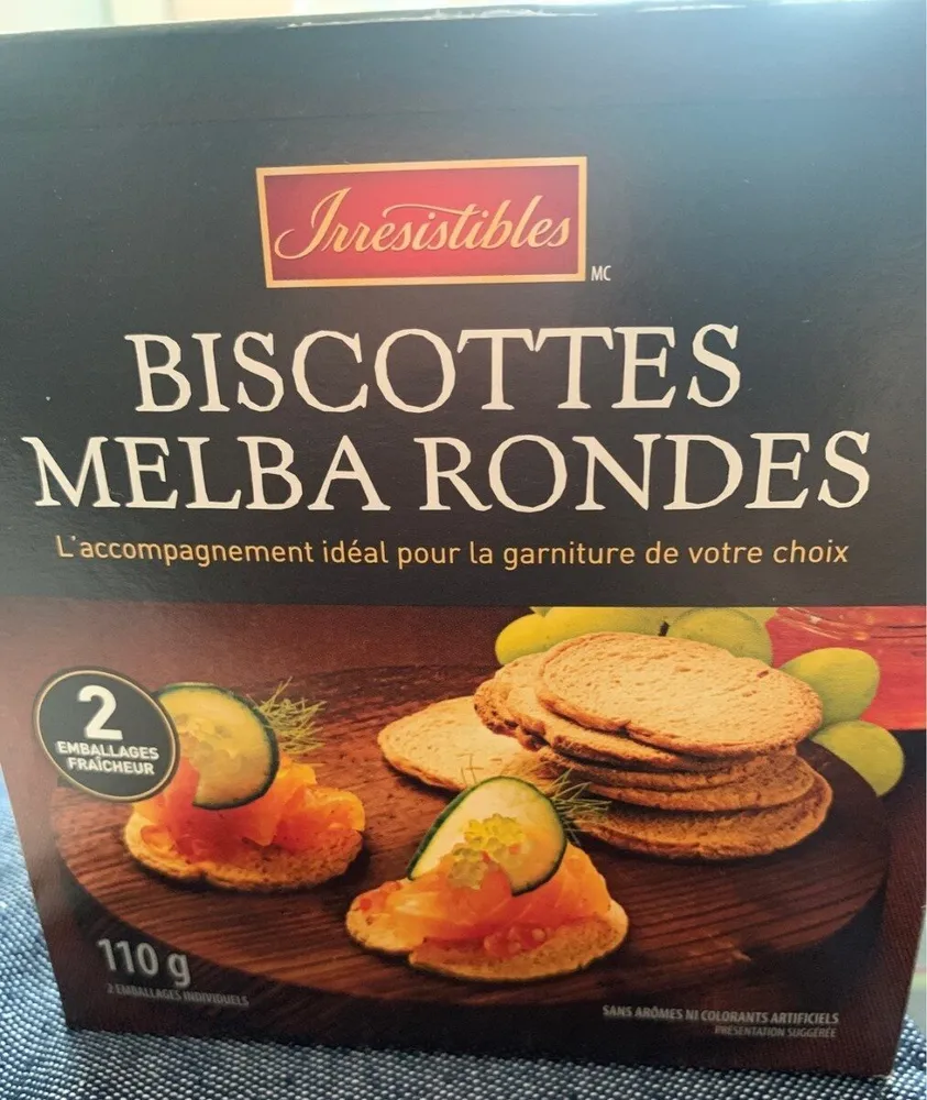 Biscottes Melba Rondes