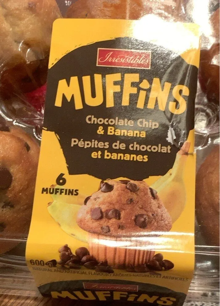 Mufins pépites de chocolat et banane